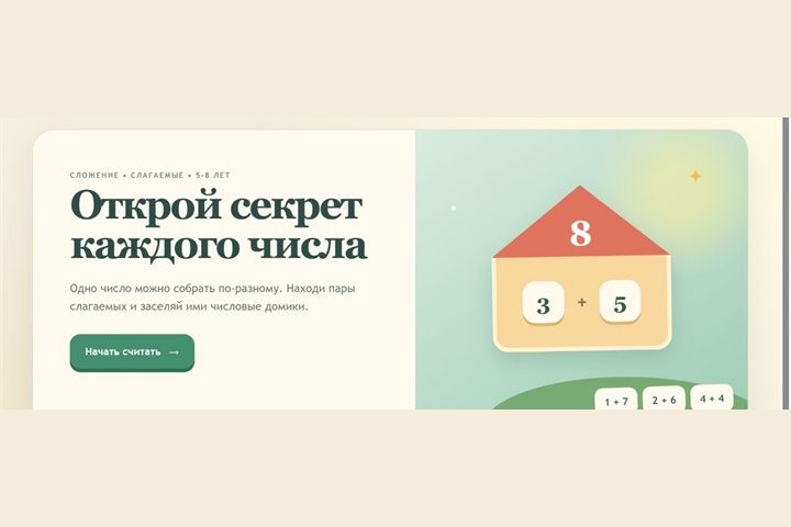 Игровой экран «Состав числа»